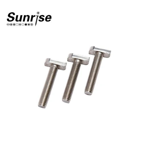 304 스테인레스 스틸 DIN186 T- 타입 정사각형 목 볼트