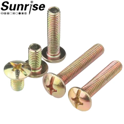 ASME B18.6.3 탄소강 십자형 필립스 버섯 머리 트러스 기계 나사